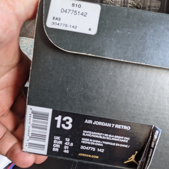 Nike Air Jordan 7 Retro Ugly Sweater Nothing but Net Size 13 - Picture 14 of 15